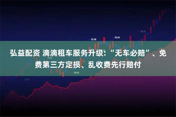 弘益配资 滴滴租车服务升级: “无车必赔”、免费第三方定损、乱收费先行赔付